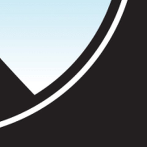 The black and white rings of the badge