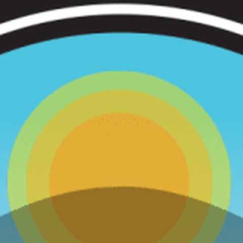 The sun in the badge